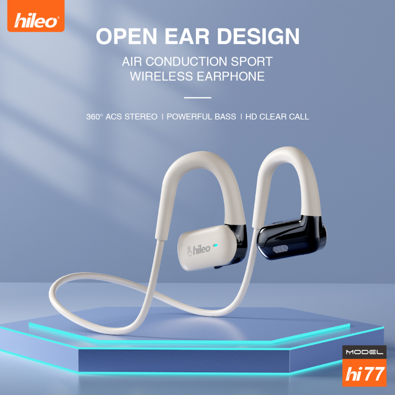Wired Earphone Lightning - HiLeo gantungan telinga terbuka Hi77 5.4,