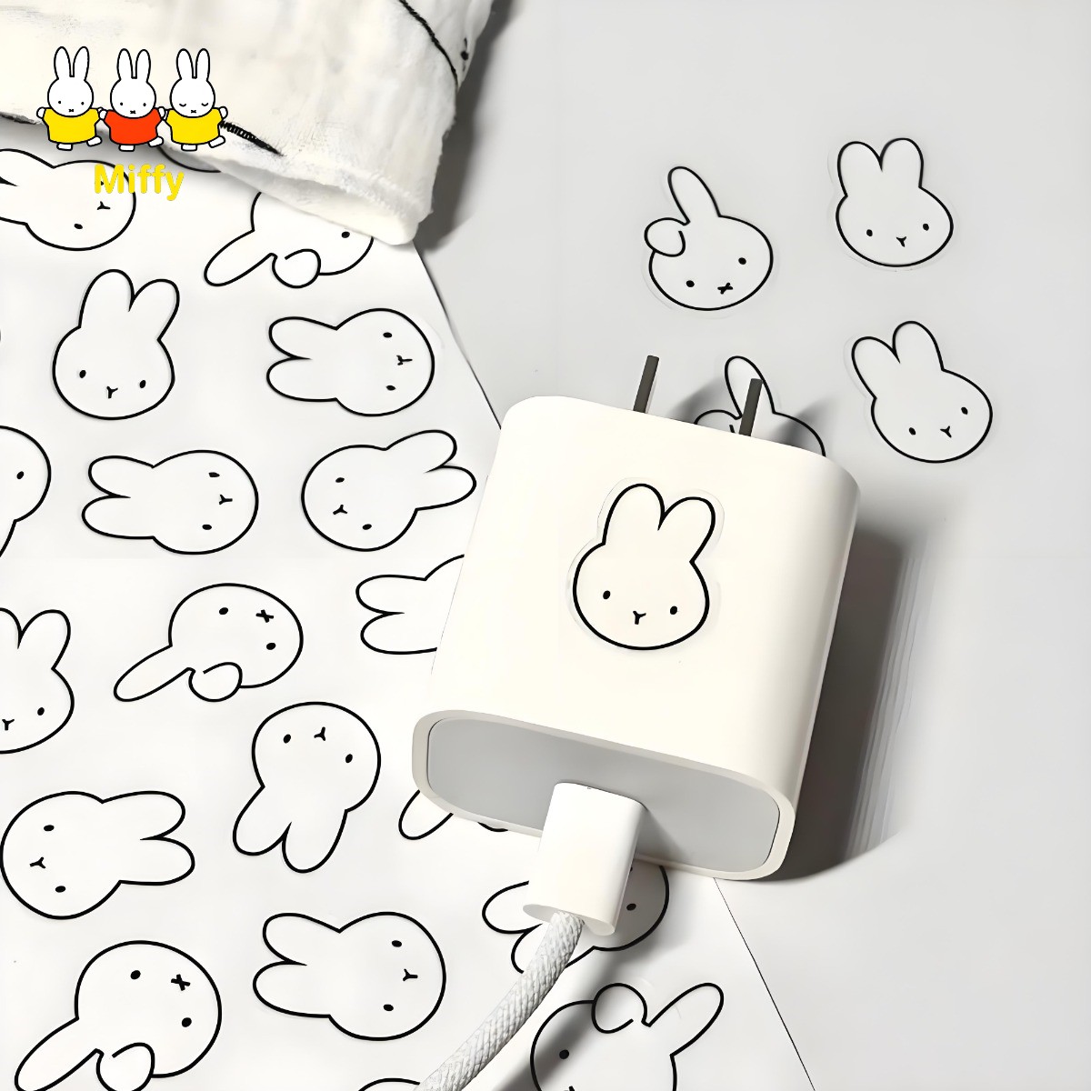 Tablet Cute Accessories - Stiker Cangkir Air Kelinci Miffy Anime