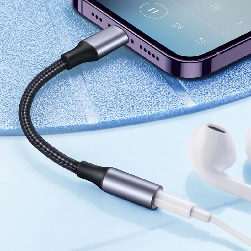 Kabel AUX Jack 3.5Mm 8-Pin Ant - Wired Earphone Lightning ulasan dan harga