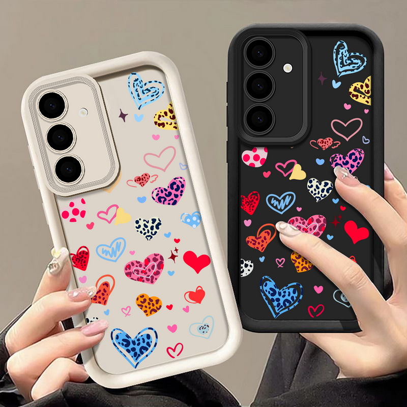 Casing Ponsel Pola Hati Warna- - Samsung Galaxy A55 ulasan dan harga