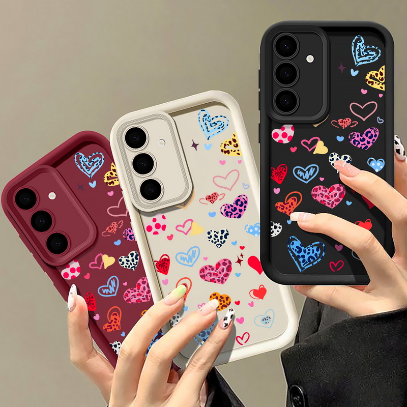 Casing Ponsel Pola Hati Warna- - Samsung Galaxy A55 ulasan dan harga