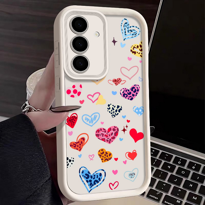 Casing Ponsel Pola Hati Warna- - Samsung Galaxy A55 ulasan dan harga